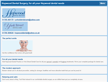 Tablet Screenshot of hopwooddentalpractice.co.uk